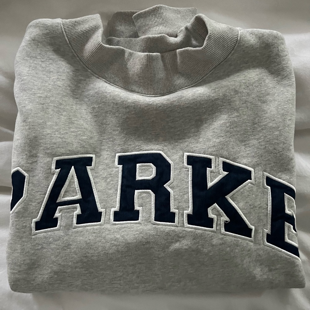 PARKE Varsity Mockneck, Classic Grey and Navy, Size L/XL